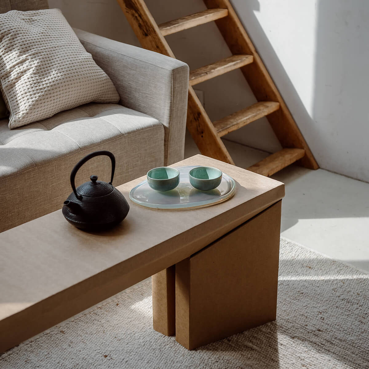 ROOM IN A BOX - tables and desks made of cardboard