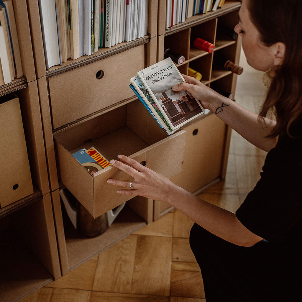 ROOM IN A BOX modular shelving system 