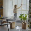 ROOM IN A BOX sustainable bench and stool made from corrugated cardboard